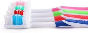 img 2 attached to Convenient & Affordable 148-Pack Multi Color Toothbrushes - Individually Packaged, High Quality, Large Head, Medium Bristle - Disposable Bulk Deal