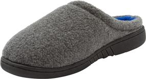 img 2 attached to 👞 Skysole Fleece Slippers with Rugged Outsoles - Black Boys' Shoes for ultimate comfort and durability