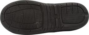 img 1 attached to 👞 Skysole Fleece Slippers with Rugged Outsoles - Black Boys' Shoes for ultimate comfort and durability