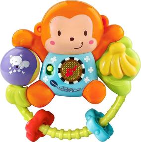 img 4 attached to Yellow VTech Singing Monkey Rattle - Lil' Critters