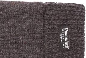 img 2 attached to EEM Knitted Gloves: Thinsulate Thermal Men's Accessories for Ultimate Warmth