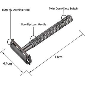 img 1 attached to LEYMIGA Butterfly Premium Classic Shaving