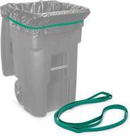 🗑️ convenient 6-pack of rubber bands for 64-65 gallon trash cans: guaranteed value! logo