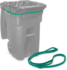 img 4 attached to 🗑️ Convenient 6-Pack of Rubber Bands for 64-65 Gallon Trash Cans: Guaranteed Value!