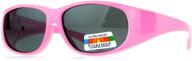 sa106 polarized kids size 48mm fit over sunglasses - ultimate eye protection for fashionable kids logo