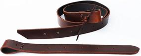 img 1 attached to 🐴 Quality PRORIDER Horse Western Saddle Latigo Off Billet & Cinch Strap 2-Piece Set: Durable with Holes - 40415