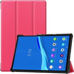 img 4 attached to Чехол для Lenovo Tab M10 FHD Plus ProCase 10.3 дюйма (2020 2-го поколения) - тонкий легкий чехол-книжка на жесткой раме для планшета Lenovo Tab M10 Plus TB-X606F TB-X606X 10.3" FHD 2020 выпуск в цвете Магнета