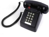 enhance communication with the single line corded desk phone: retro style with extra loud ringer and red indicator for home, hotel, office, and school use logo