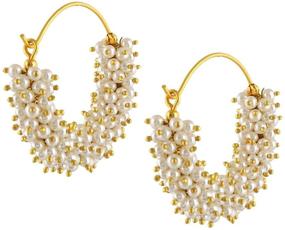 img 4 attached to 💎 Exquisite Meenakari Jhumka Earrings: Show-stopping Bollywood Style Jewelry for Women