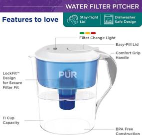 img 1 attached to 🚰 PUR 11 Cup Pitcher: Superior Size and Water Filtration Capability