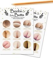 baby shower game bundle: 30 fun butts or boobs activities, gender neutral for boy or girl, funny reveal questions, ideal favors, perfect for kids, moms, dads, women, men, coed unisex set logo