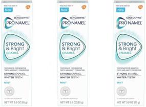 img 4 attached to 🌿 Sensodyne Pronamel Strong & Bright Mint Toothpaste, 3 oz (Pack of 3)