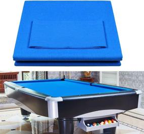 img 4 attached to 🎱 Boshen Worsted Blend Billiard Cloth: Fast Speed Pool Table Felt for 7', 8', and 9' Tables - Pre Cut Bed & Rails