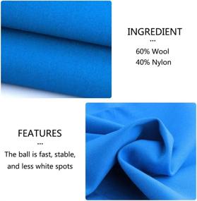 img 3 attached to 🎱 Boshen Worsted Blend Billiard Cloth: Fast Speed Pool Table Felt for 7', 8', and 9' Tables - Pre Cut Bed & Rails