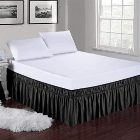 img 2 attached to Obytex Fashional Elastic Wrinkle Classic Bedding in Bed Skirts