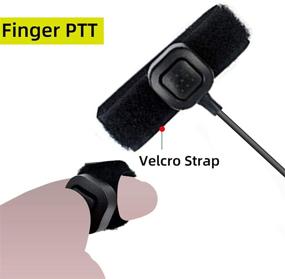 img 1 attached to Retevis Throat Mic Walkie Talkie Earpiece with Finger PTT - Enhanced Communication for Motorola CP200 Walkie Talkies