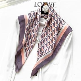 img 1 attached to Glamorstar Satin Scarf Square Handkerchief Women's Accessories in Scarves & Wraps