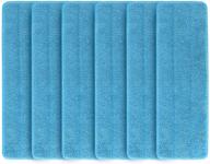 🧼 premium 6 pack microfiber spray mop replacement heads: reusable mop pads refills for wet/dry mops, compatible with bona floor care system logo