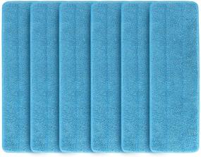 img 4 attached to 🧼 Premium 6 Pack Microfiber Spray Mop Replacement Heads: Reusable Mop Pads Refills for Wet/Dry Mops, Compatible with Bona Floor Care System