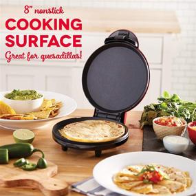 img 3 attached to 🔴 Dash 8” Express Electric Round Griddle - Perfect for Pancakes, Cookies, Burgers, Quesadillas, Eggs & More on the Go - Red