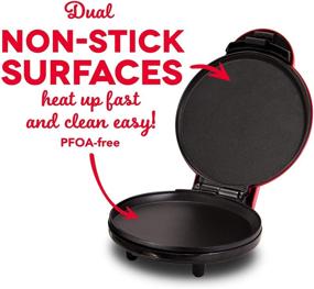 img 1 attached to 🔴 Dash 8” Express Electric Round Griddle - Perfect for Pancakes, Cookies, Burgers, Quesadillas, Eggs & More on the Go - Red