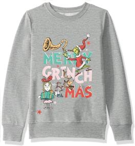 img 1 attached to 🎄 Whimsical Holiday Cheer: Dr. Seuss Girls' Ugly Christmas Crew Sweatshirt
