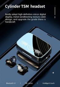 img 2 attached to I-Gadget M9 True Wireless Earbuds Bluetooth 5.1 with Smart LED Display and 2000mAh Charging Case - Deep Bass, Built-in Mic, Portable Charger for Sports and Work