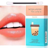 💄 tattoo lipstick for long-lasting wear, waterproof lipstick cotton swabs, set of 20 better me lipstick, non-stick tattoo lipstick formula, disposable lipstick for enduring results, cigarette-shaped lipstick cotton swabs logo