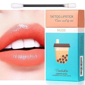 img 4 attached to 💄 Tattoo Lipstick for Long-lasting Wear, Waterproof Lipstick Cotton Swabs, Set of 20 Better Me Lipstick, Non-Stick Tattoo Lipstick Formula, Disposable Lipstick for Enduring Results, Cigarette-shaped Lipstick Cotton Swabs
