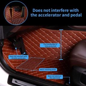 img 2 attached to 🚗 All Weather Car Floor Mat Set - Full Protection Accessories for 16-17 Lexus RX with Rear Air Outlet - Black, 3 Piece