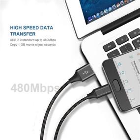 img 2 attached to 🔌 Адаптер для USB C-кабеля EMATETEK: тип C, плетеный нейлоновый быстрозарядный кабель для Samsung Galaxy S9 S8 S10 Plus, GoPro Hero 7, LG Stylo 4 G8 V40 (6,6 фута)