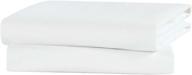 🛏️ flannel waterproof crib protector pad - 100% waterproof mattress protector pad, universal size 27" x 39", pack of 2 logo
