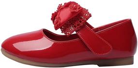 img 2 attached to 👧 Cute and Comfortable MAXU Little Girls Adorable Dress Girls' Shoes - Perfect for All Occasions