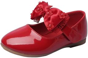 img 4 attached to 👧 Cute and Comfortable MAXU Little Girls Adorable Dress Girls' Shoes - Perfect for All Occasions