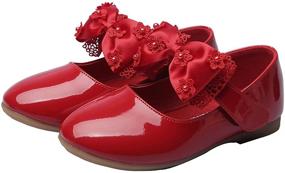 img 1 attached to 👧 Cute and Comfortable MAXU Little Girls Adorable Dress Girls' Shoes - Perfect for All Occasions