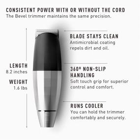 img 2 attached to 🧔 High-Performance Bevel Beard Trimmer for Men - Cordless, Rechargeable, Zero Gap Dial, Powerful, Long-Lasting Battery, Standby Mode - 6 Month Extended Use