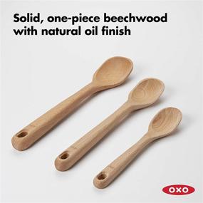 img 2 attached to 🥄 Enhance your cooking experience with the OXO Good Grips 3-Piece Wooden Spoon Set