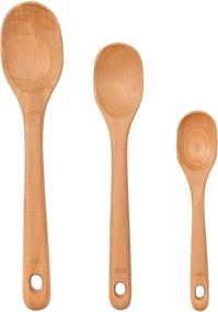 img 4 attached to 🥄 Enhance your cooking experience with the OXO Good Grips 3-Piece Wooden Spoon Set