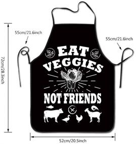 img 3 attached to Granbey Funny Vegan Cooking Apron