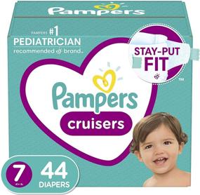 img 4 attached to 👶 Pampers Cruisers Disposable Diapers Size 7 - Buy 44 Count Super Pack with Varying Packaging