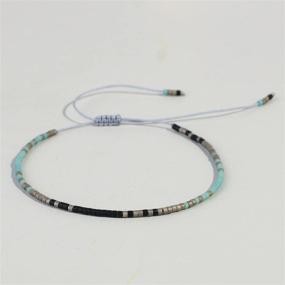 img 3 attached to 🌸 Handmade Adjustable Girls' Jewelry – KELITCH Friendship Bracelet: Enhancing Connection and Style