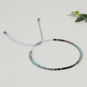 img 2 attached to 🌸 Handmade Adjustable Girls' Jewelry – KELITCH Friendship Bracelet: Enhancing Connection and Style