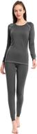 femofit women's thermal underwear long johns set: stay warm and 🔥 cozy with this soft top-bottom winter base layer set for sizes s-xl логотип