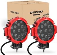 🚙 oedro 7 inches 51w 5100lm led light pods: versatile round spot lights for boats, jeeps, suvs, trucks and motorcycles logo