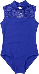 img 2 attached to YiZYiF Junior Leotard Gymnastics Turtle Neck Sports & Fitness