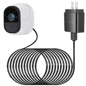 img 4 attached to 🌦️ ALERTCAM 25Ft/7.5m Weatherproof Outdoor Power Cable for Arlo Pro and Arlo Pro 2 - Black, with Quick Charge 3.0 Power Adapter Charger for Continuous Camera Charging