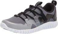 gunmetal new balance playgruv girls' running shoes for enhanced performance logo