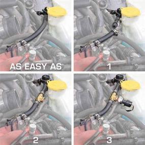 img 2 attached to 🔧 GlowShift 8mm (5/16") Fuel Line Fuel Pressure Sensor T-Fitting Adapter for Improved Compatibility with 2002-2014 Subaru Impreza WRX STI