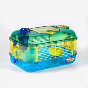 img 3 attached to 🐹 Kaytee CritterTrail Portable Travel Habitat, Blue, Small