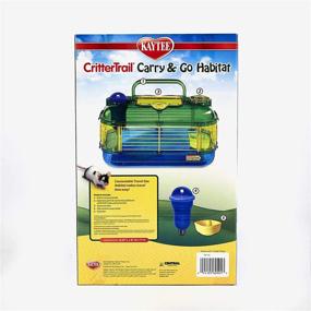 img 1 attached to 🐹 Kaytee CritterTrail Portable Travel Habitat, Blue, Small